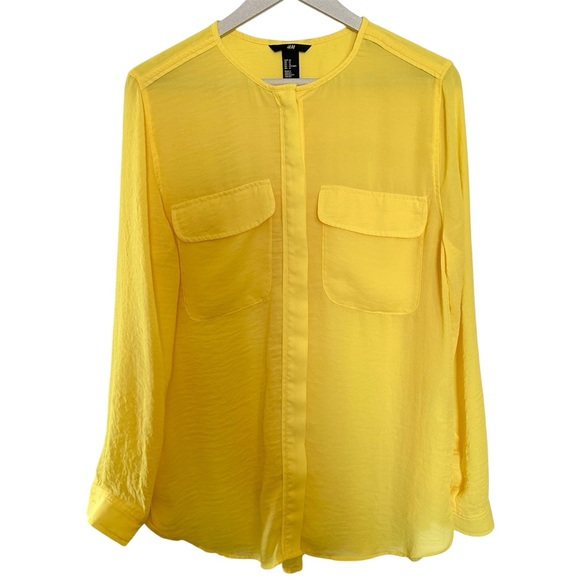 H&M Yellow Women's shirt/blouse - Picture 1 of 12